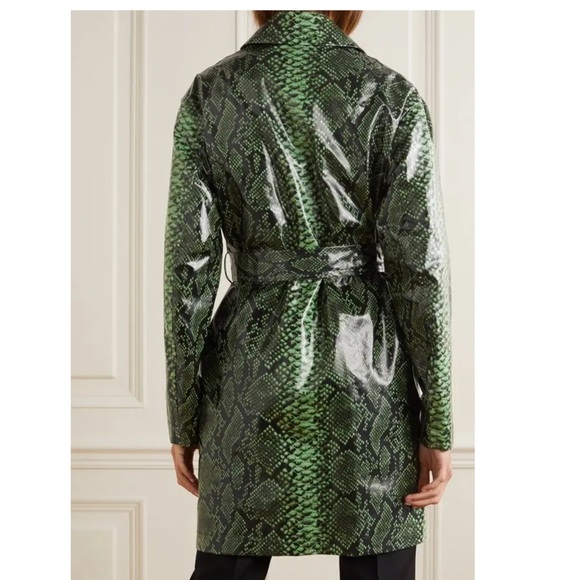DRIES VAN NOTEN
Snake-Print Coated Cotton-Blend Trench Coat - Picture 3 of 7